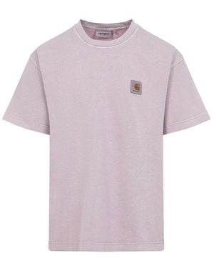 Carhartt Nelson T-Shirt Im Ss-Stil - Lila