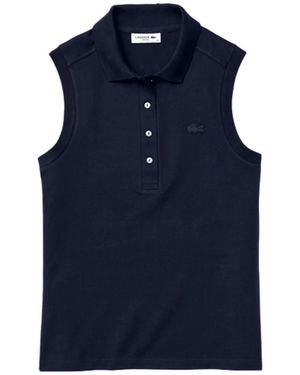 Lacoste Sleeveless Tops - Blue