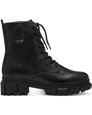 S.oliver Lace-Up Boots - Nero