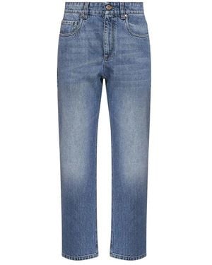 Brunello Cucinelli Straight Jeans - Azul