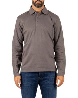 Herno Tops ,Grijs ,Katoen Polo Shirt