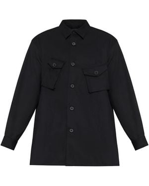Y-3 Twill Utility Overshirt - Zwart