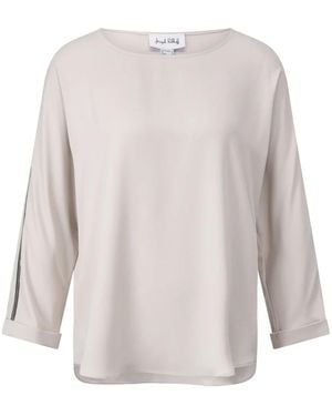 Joseph Ribkoff Blusenshirt Mit Glitzer-Details - Weiß