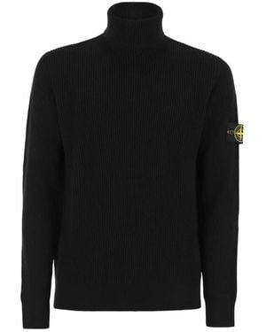 Stone Island Turtlenecks - Black