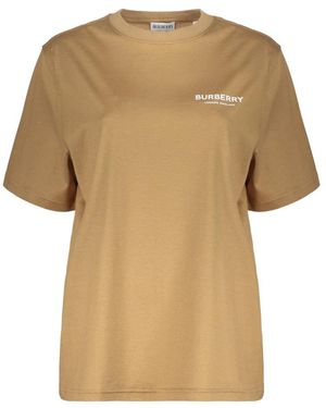 Burberry Baumwoll-T-Shirt - Natur