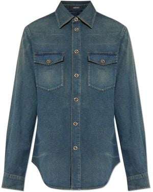 Versace Denim Shirts - Blu
