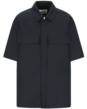 Jil Sander Short Sleeve Shirts - Blue