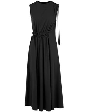 Bomboogie Asymmetrische Jersey Jurk - Zwart