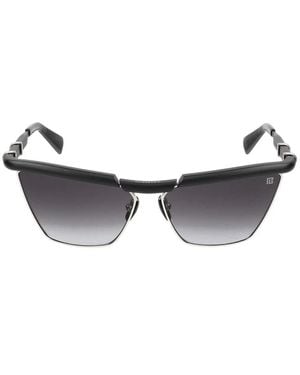 Balmain Victoire Zonnebril Zwart Zilver