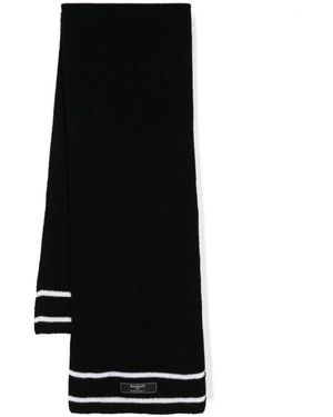 Balmain Geribbelde Sjaal - Zwart