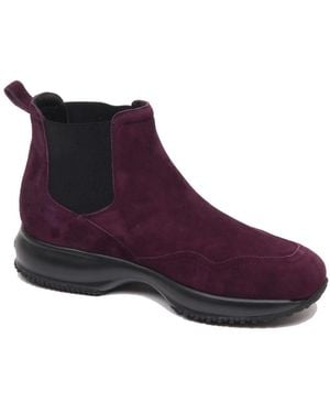 Hogan Chelsea Boots - Purple
