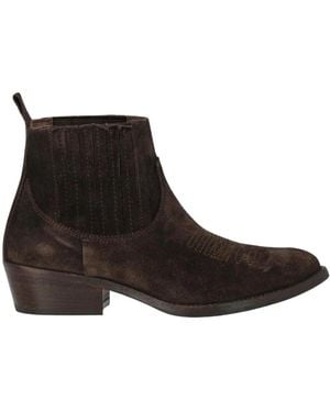 Duccio Del Duca Schoenen ,Bruin ,Suède Suède Enkellaars