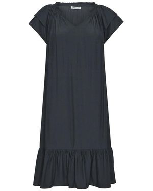 co'couture Kleedjes ,Zwart ,Polyester Sunrise Jurk Met Ruches - Blauw