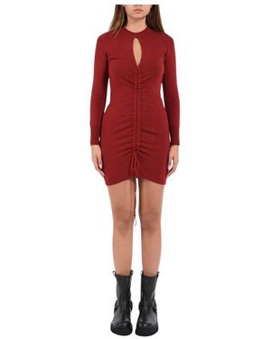 Akep Knitted Dresses - Red