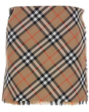 Burberry Short Skirts - Brown