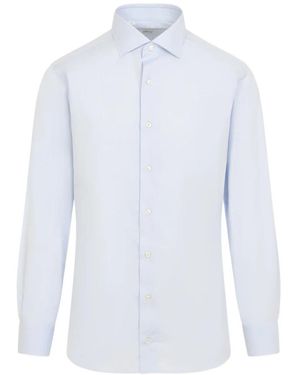 Brioni Cotton Shirt - Blau