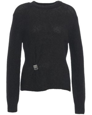 Second Female Round-Neck Knitwear - Noir