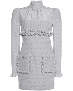 Alessandra Rich Short Dresses - Gris