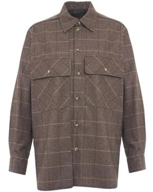 Kaos Oversized Karohemd - Grau
