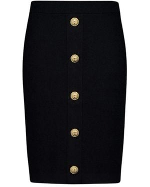 Balmain Midi Skirts - Blau