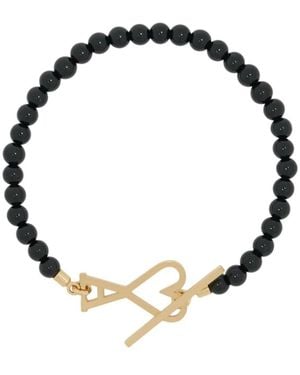 Ami Paris Accessoires ,Zwart ,Summer Pearls Armband