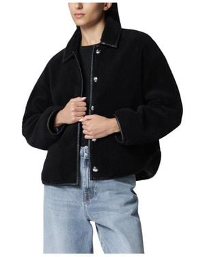 Anine Bing Faux Fur & Shearling Jackets - Negro