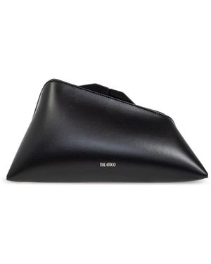 The Attico Leder Clutch - Schwarz