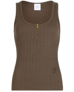 Patou Sleeveless Tops - Brown