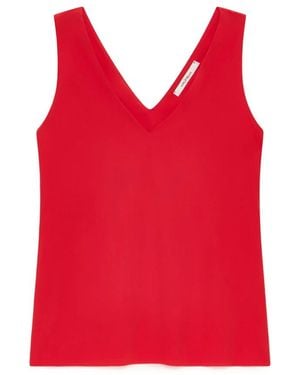 Maliparmi Sleeveless Tops - Rouge