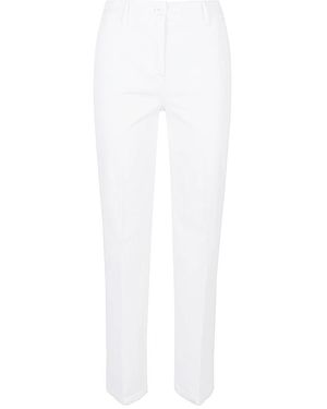 Via Masini 80 Slim-Fit Trousers - Blanco