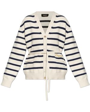 DSquared² Belted Cardigan - Naturel