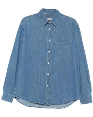 Canali Denim Overhemd - Blauw