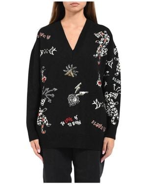 Akep V-Neck Knitwear - Noir