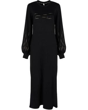 Liu Jo Fitted Maxi Jurk - Zwart