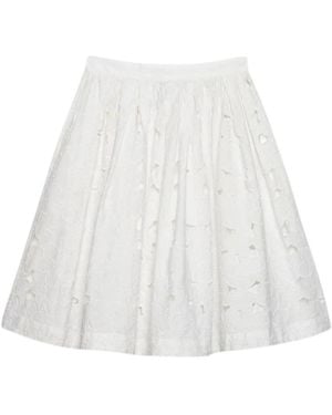 MSGM Kurzer Rock - Weiß