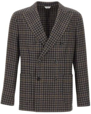 Boglioli Jassen ,Veelkleurig ,Wol K-Jacket - Grijs