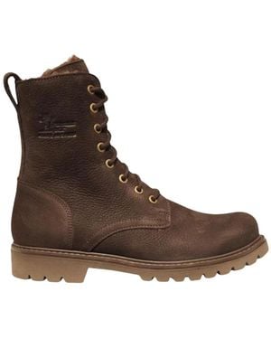 Panama Jack Lace-Up Boots - Marron