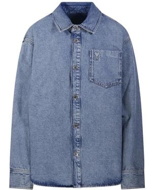 Ami Paris Ami De Coeur Overshirt - Blauw