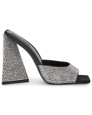 The Attico Heeled Mules - Grey