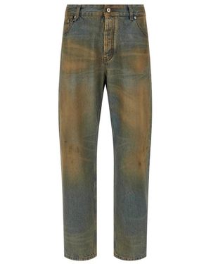 Jacquemus Jeans ,Veelkleurig ,Katoen Le De-Nimes Berger Jeans - Groen