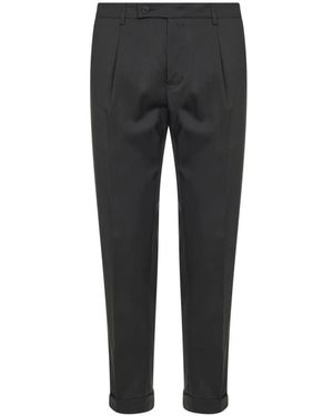 D4.0 Bundfaltenhose - Grau