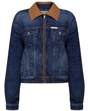 Guess Denim Jackets - Azul