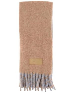Ami Paris Winter Scarves - Brown