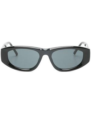 The Attico Sonnenbrille Mit Ovalem Rahmen - Blau
