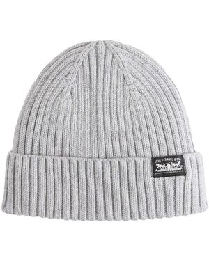 Levi's Accessoires ,Grijs ,Katoen Sunset Beanie