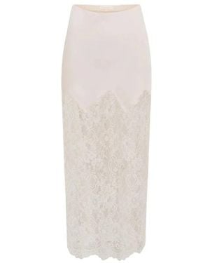 LoveShackFancy Maxi Skirts - White