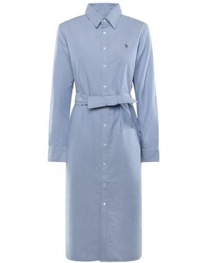 Polo Ralph Lauren Hemdblusenkleid - Blau