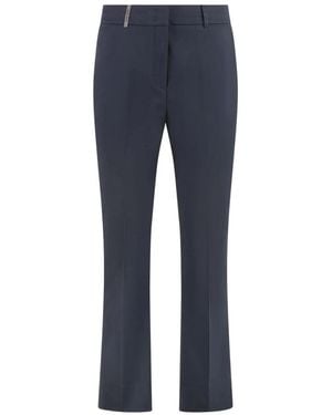 Peserico Wide Trousers - Blu