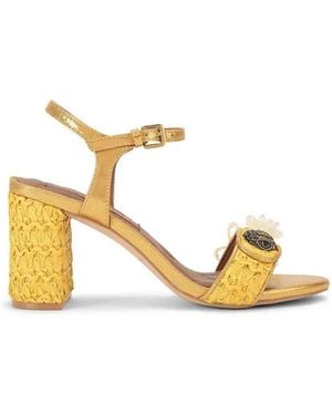 Kurt Geiger Kensington Langley Raffia Heel - Mettallic
