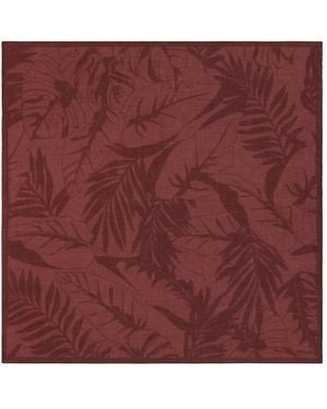 BOGGI Leaf Print Cotton Bandana - Rot